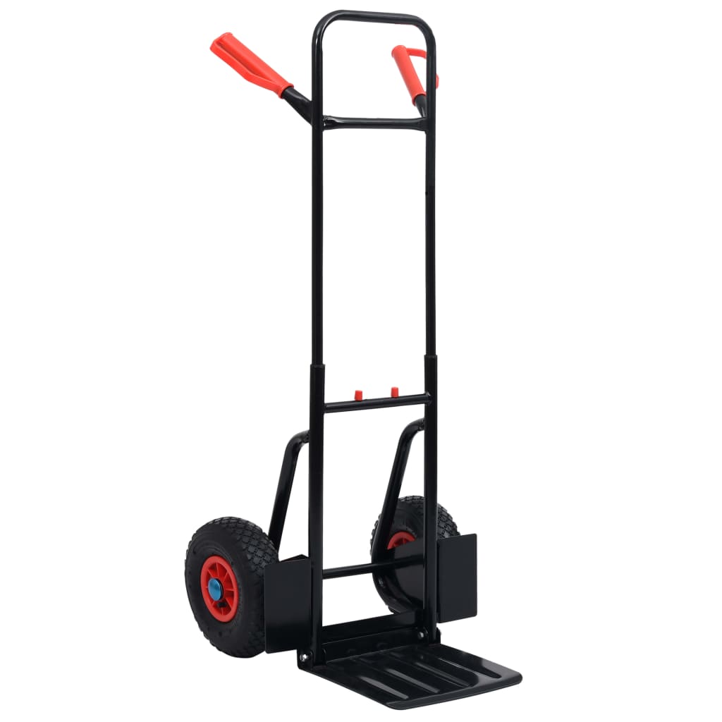 JUNG Vida Teleskop-Sackkarre 200 kg Schwarz und Rot