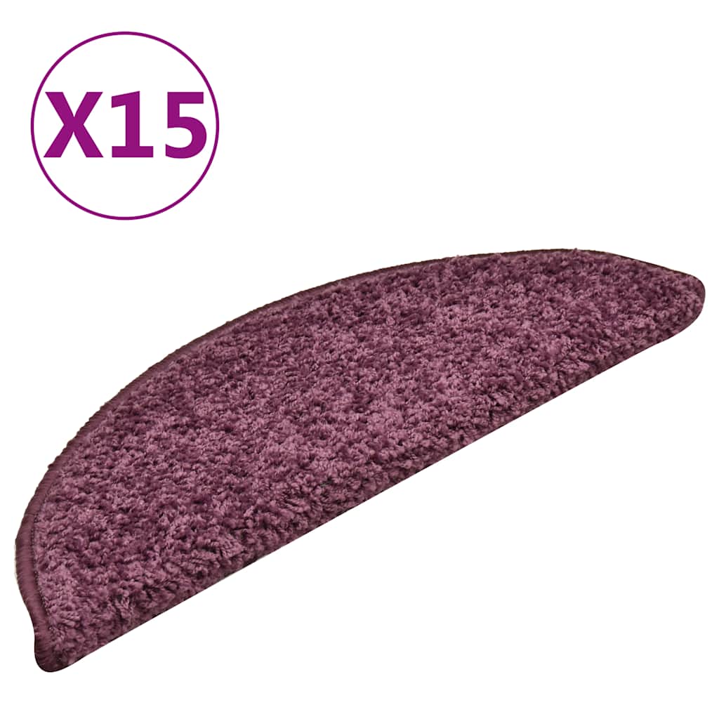 JUNG Vida Stufenmatten 15 Stk. 56x17x3 cm Dunkelviolett Halbrund