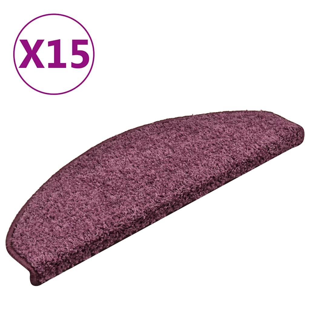 JUNG Vida Stufenmatten 15 Stk. 65x21x4 cm Dunkelviolett Halbrund Groß