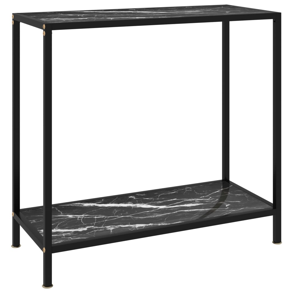 JUNG Vida Konsolentisch Schwarz 80x35x75 cm Hartglas