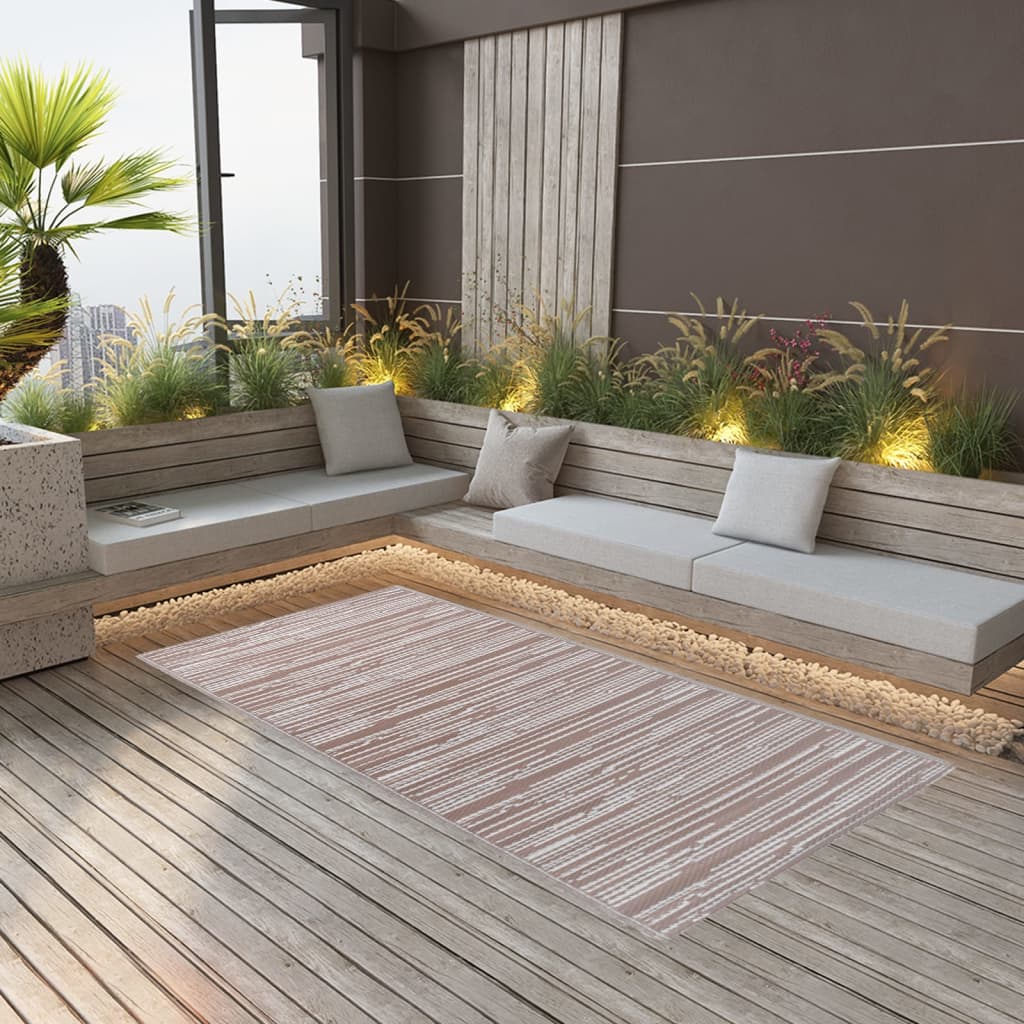 JUNG Vida Outdoor-Teppich ARAKIL Braun 80x150 cm PP