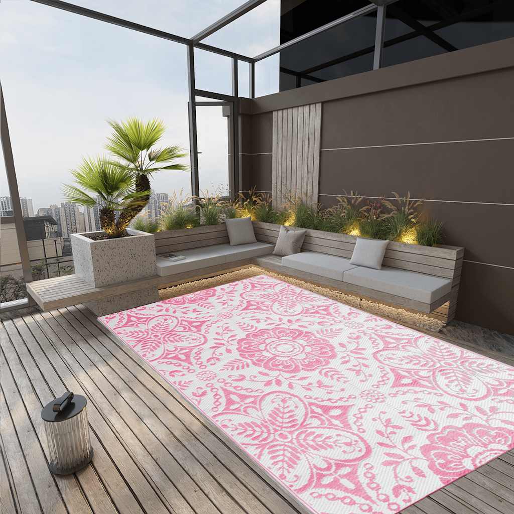 JUNG Vida Outdoor-Teppich ARAKIL Rosa 190x290 cm PP