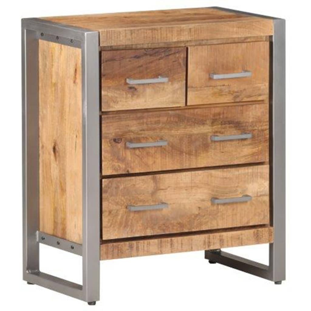 JUNG Vida Sideboard 60x35x70 cm Raues Mangoholz