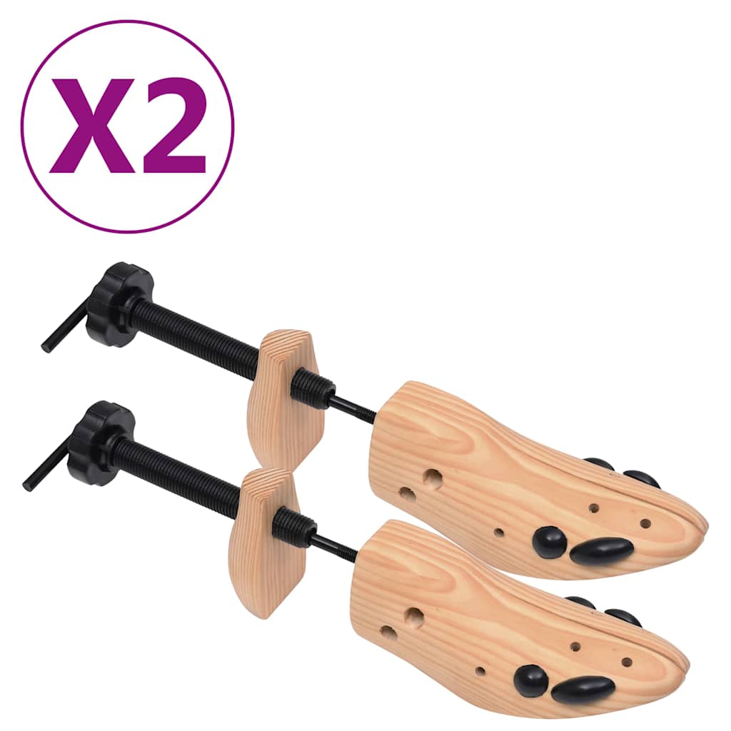JUNG Vida Schuhspanner 2 Paar Größe 36-40 Kiefer Massivholz