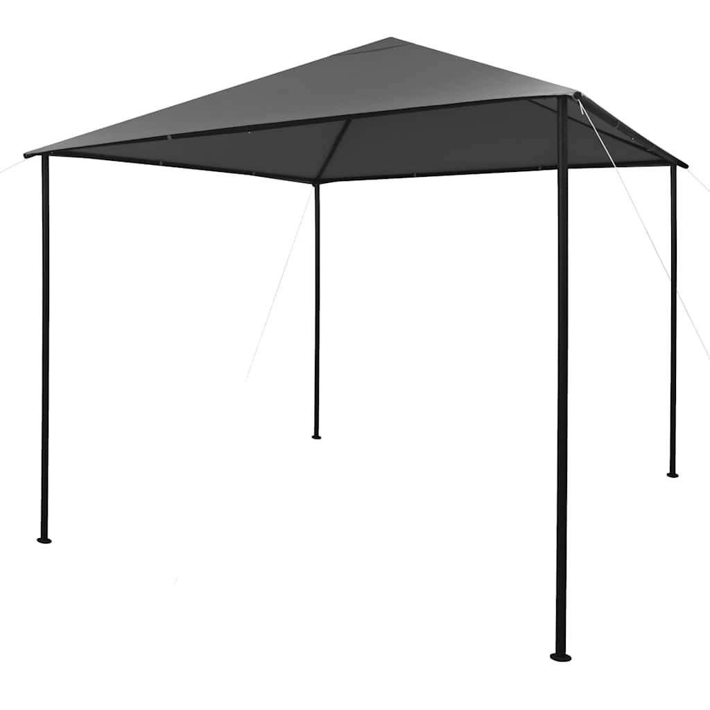 JUNG Vida Pavillon 3x3 m Anthrazit Stoff und Stahl 180 g/m²