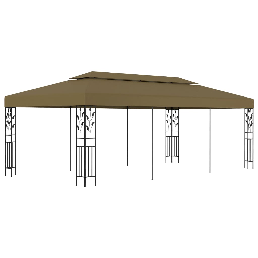 JUNG Vida Pavillon 6x3 m Taupe 180 g/m²
