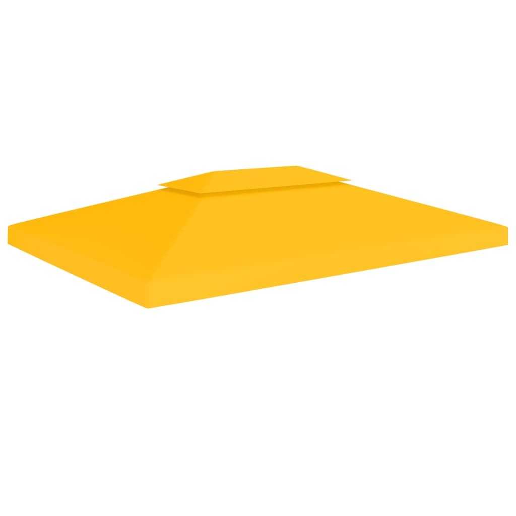 JUNG Vida Pavillon-Dachplane mit Kaminabzug 310 g/m² 4x3 m Gelb