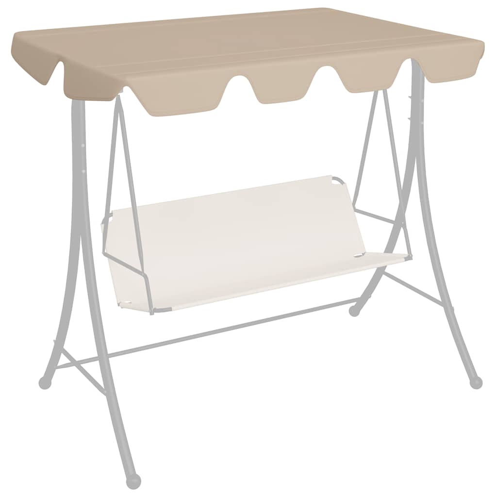 JUNG Vida Ersatzdach für Hollywoodschaukel Beige 188/168x145/110 cm