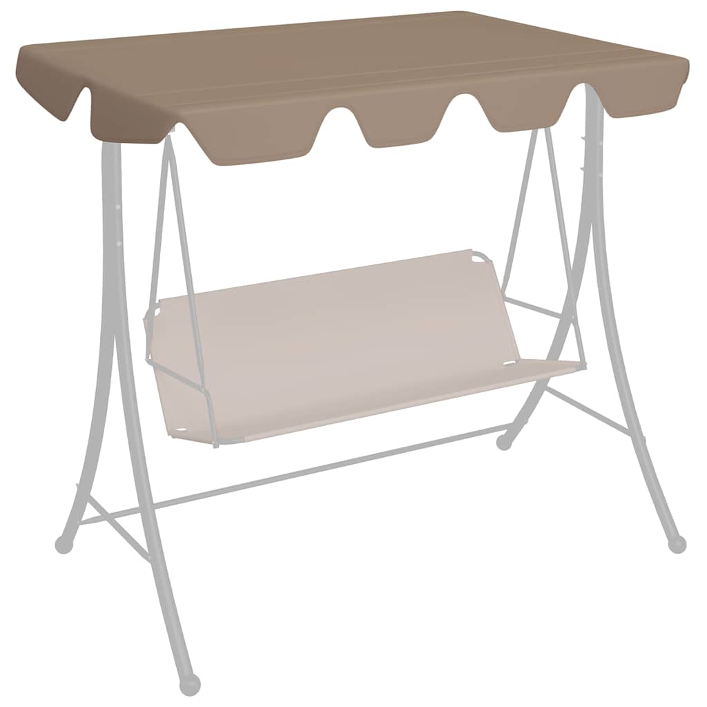 JUNG Vida Ersatzdach für Hollywoodschaukel Taupe 188/168x145/110 cm