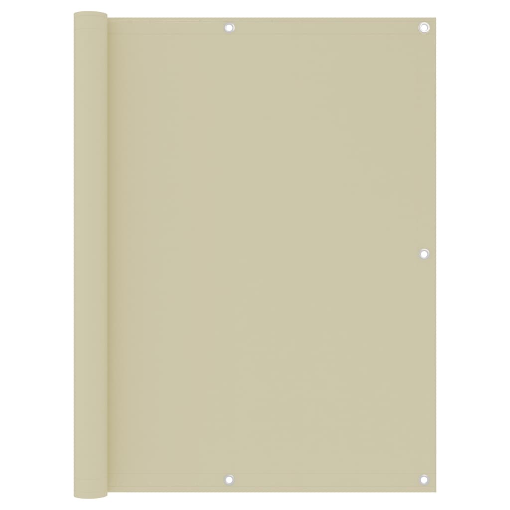 JUNG Vida Balkon-Sichtschutz Creme 120x400 cm Oxford-Gewebe