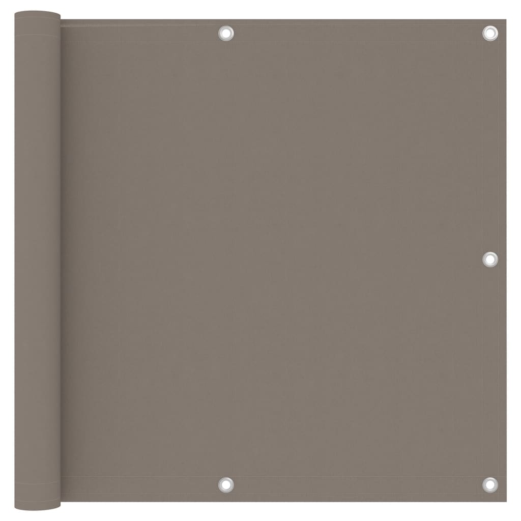 JUNG Vida Balkon-Sichtschutz Taupe 90x400 cm Oxford-Gewebe
