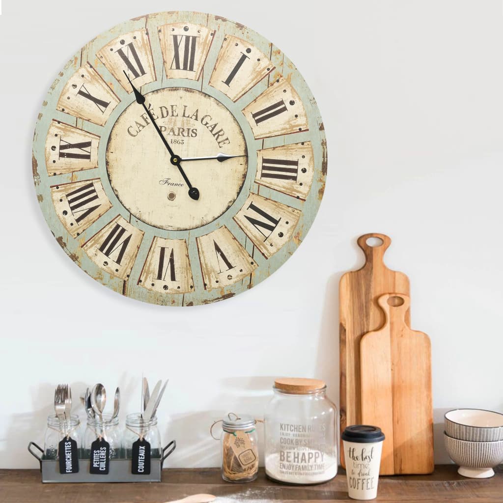 JUNG Vida Wanduhr Mehrfarbig 60 cm MDF