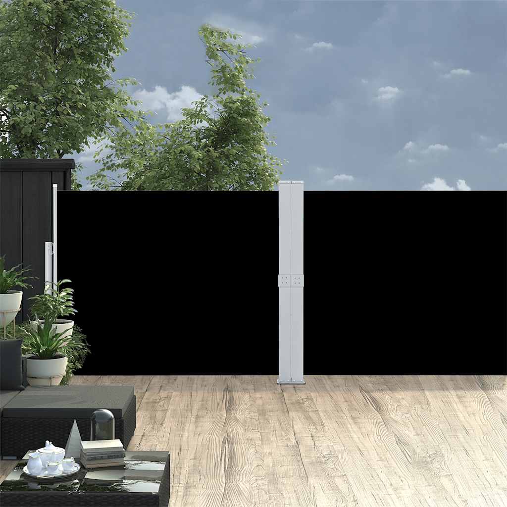 JUNG Vida Ausziehbare Seitenmarkise 140x1200 cm Schwarz