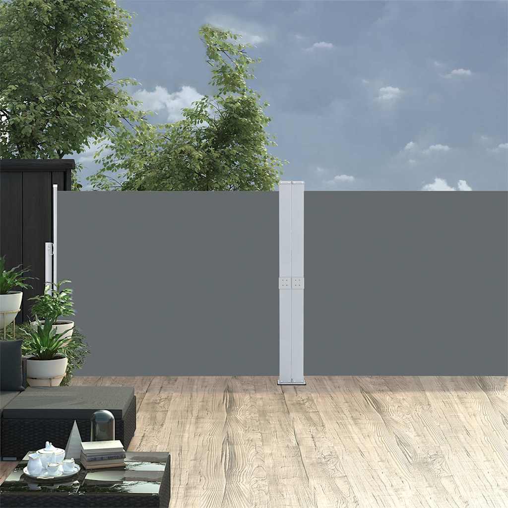 JUNG Vida Ausziehbare Seitenmarkise 140x1200 cm Anthrazit