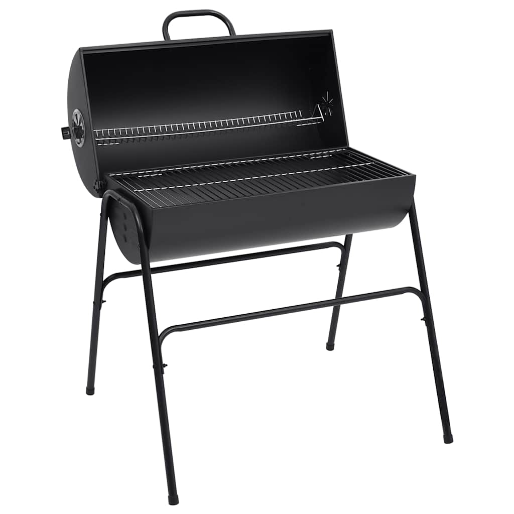 JUNG Vida Grill mit 2 Grillrosten Schwarz 80x95x90 cm Stahl