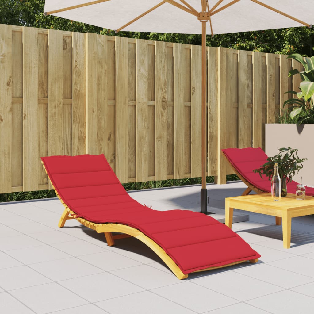 JUNG Vida Sonnenliegen-Auflage Rot 200x60x3 cm Oxford-Gewebe