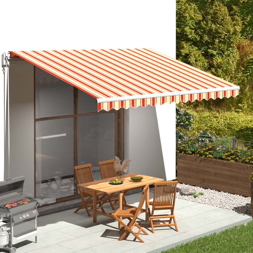JUNG Vida Markisenbespannung Gelb und Orange 4,5x3,5 m