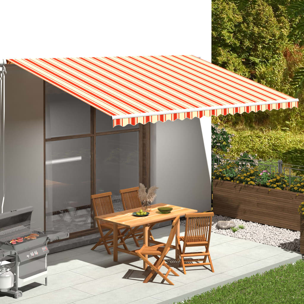 JUNG Vida Markisenbespannung Gelb und Orange 5x3 m