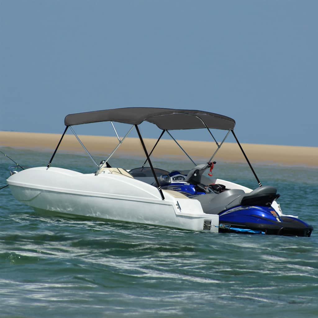 JUNG Vida 3-Bow Bimini Top Anthrazit 183x140x137 cm