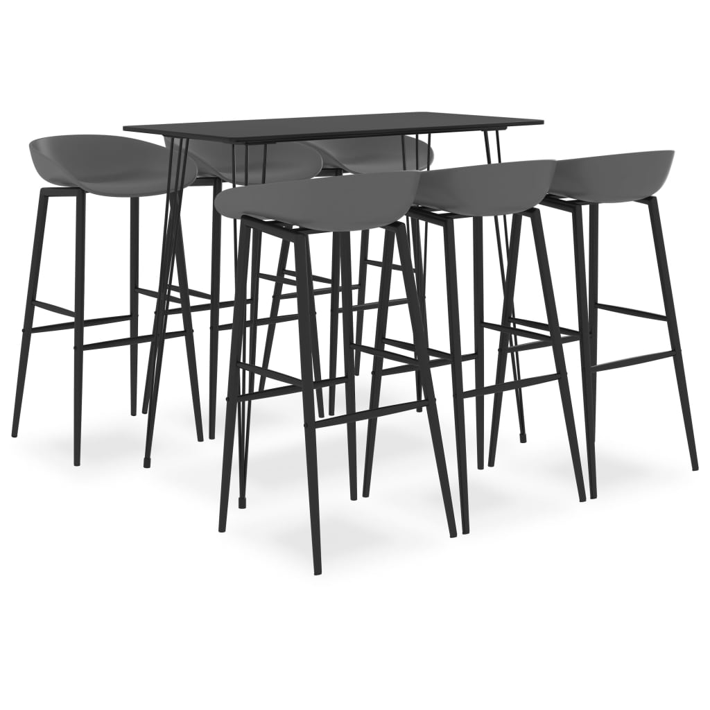 JUNG Vida 7-tlg. Bar-Set Schwarz und Grau