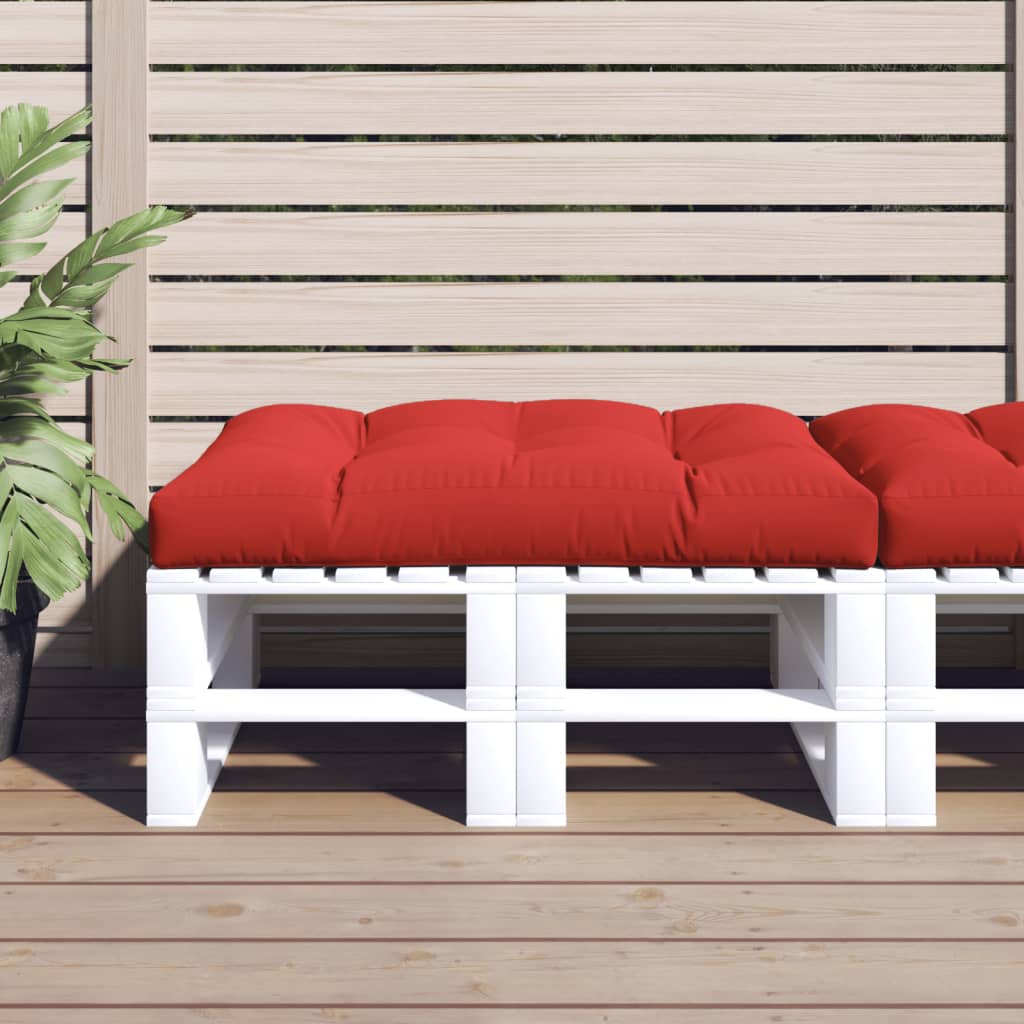 JUNG Vida Palettenkissen Rot 120x80x12 cm Stoff