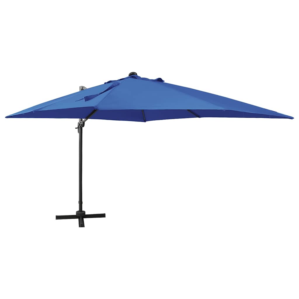 JUNG Vida Ampelschirm mit LED-Beleuchtung 300 cm Azurblau