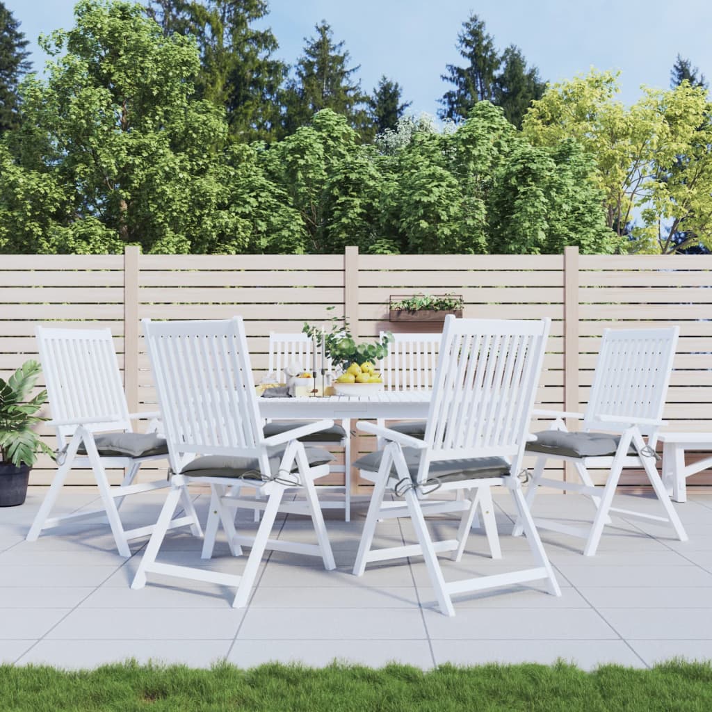 JUNG Vida Stuhlkissen 6 Stk. Grau 50x50x7 cm Oxford-Gewebe