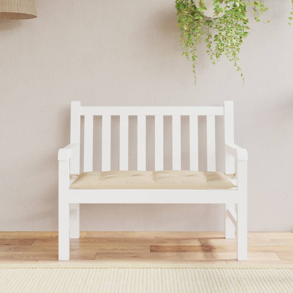 JUNG Vida Gartenbank-Auflage Beige 100x50x7 cm Oxford-Gewebe