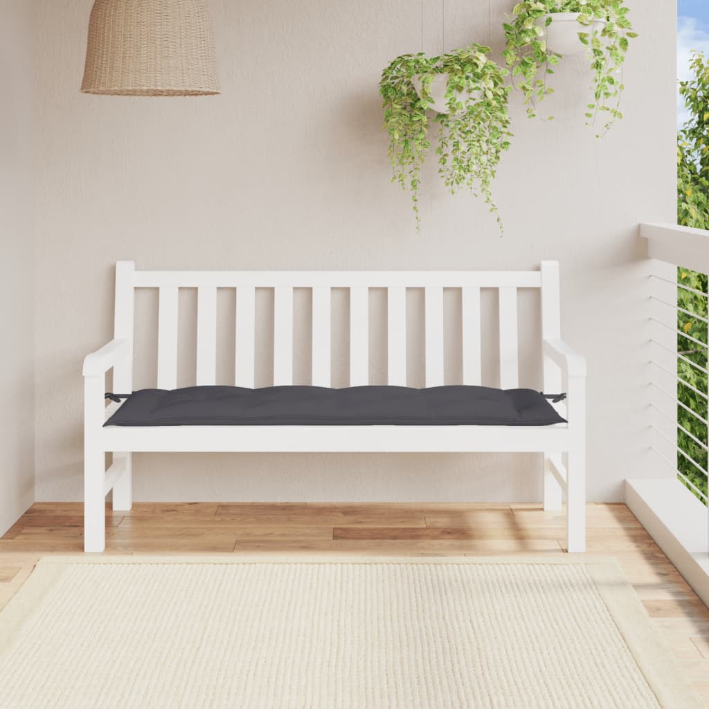 JUNG Vida Gartenbank-Auflage Anthrazit 150x50x7 cm Oxford-Gewebe