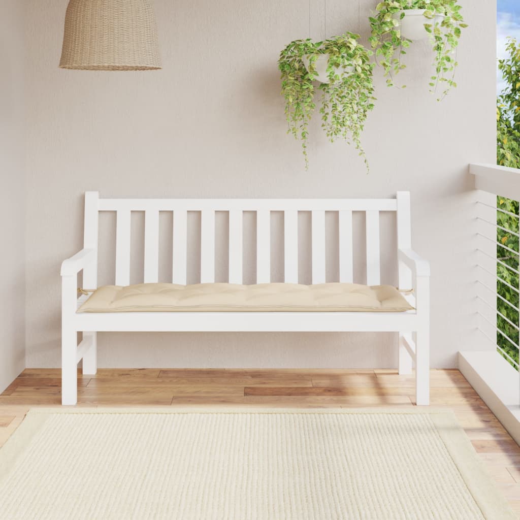 JUNG Vida Gartenbank-Auflage Beige 150x50x7 cm Oxford-Gewebe