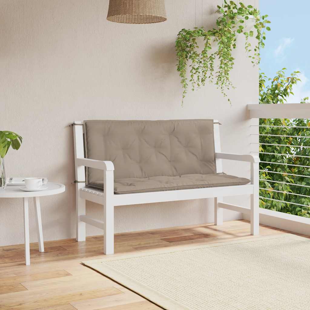 JUNG Vida Gartenbank-Auflage Taupe 120x(50+50)x7 cm Oxford-Gewebe