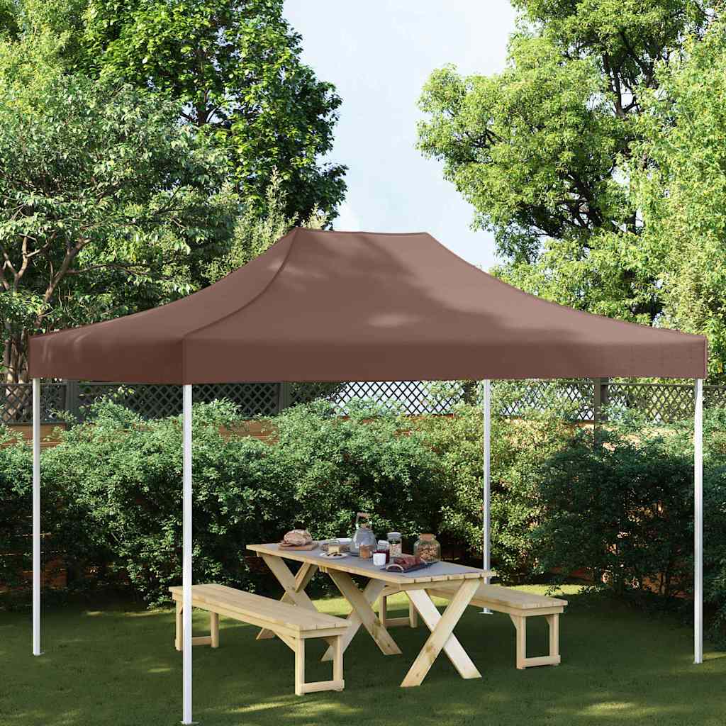 JUNG Vida Partyzelt-Dach 4x3 m Braun 270 g/m²