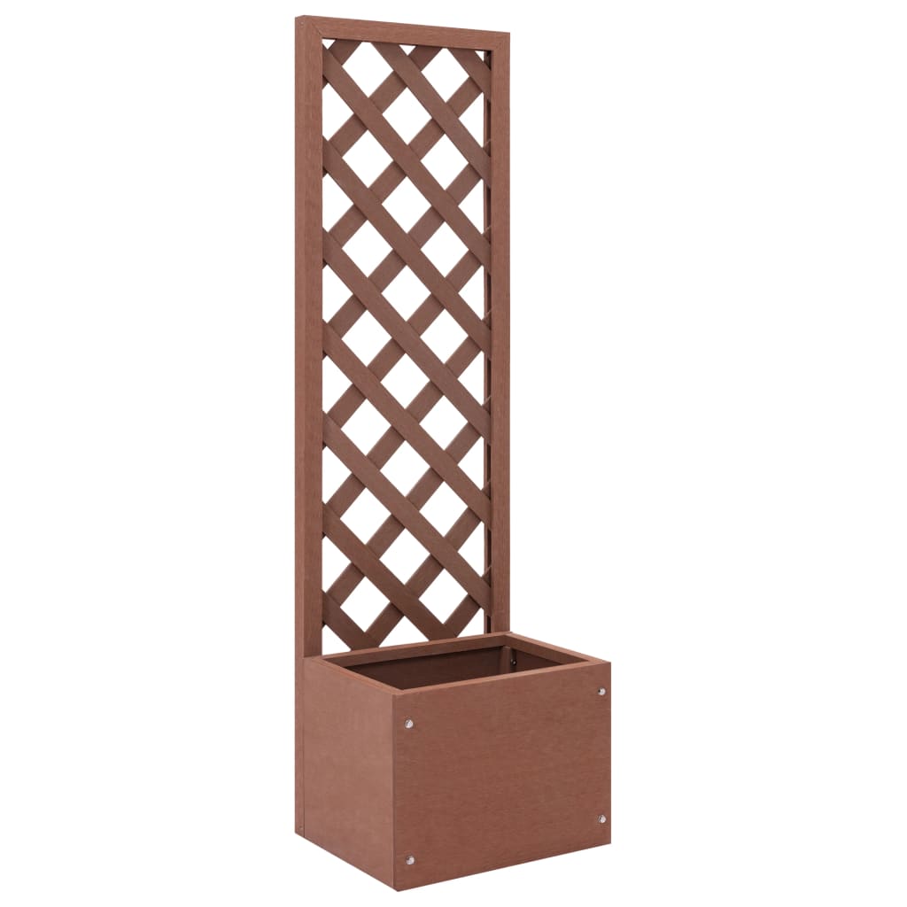 JUNG Vida Spalier mit Blumenkasten 40x30x135 cm WPC