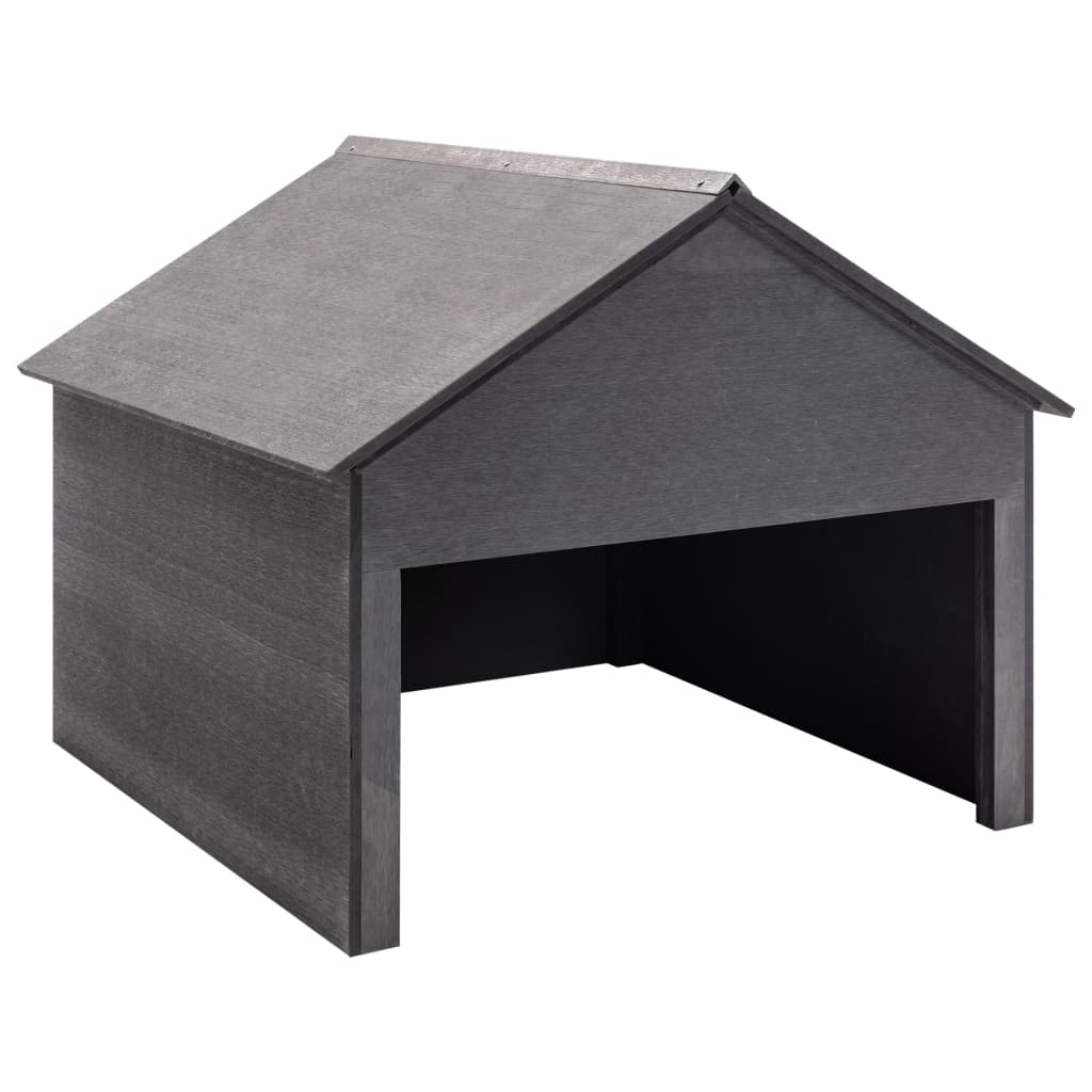 JUNG Vida Rasenmäher Garage Grau 80x80x70 cm WPC
