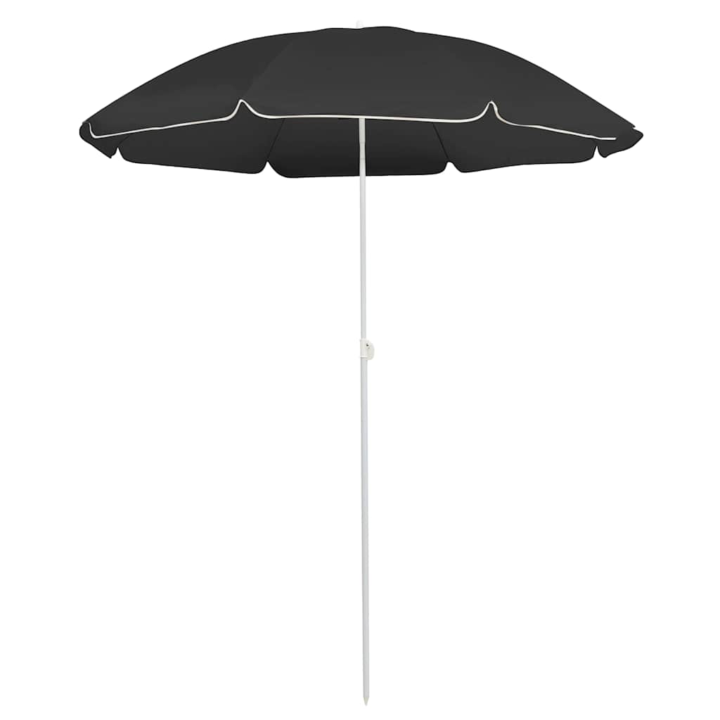 JUNG Vida Sonnenschirm mit Stahlmast Anthrazit 180 cm