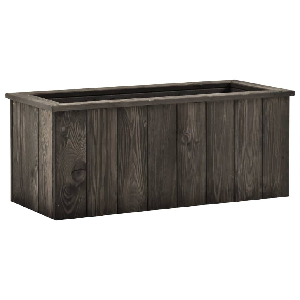 JUNG Vida Hochbeet Dunkelgrau 74x32x30 cm Kiefer Massivholz
