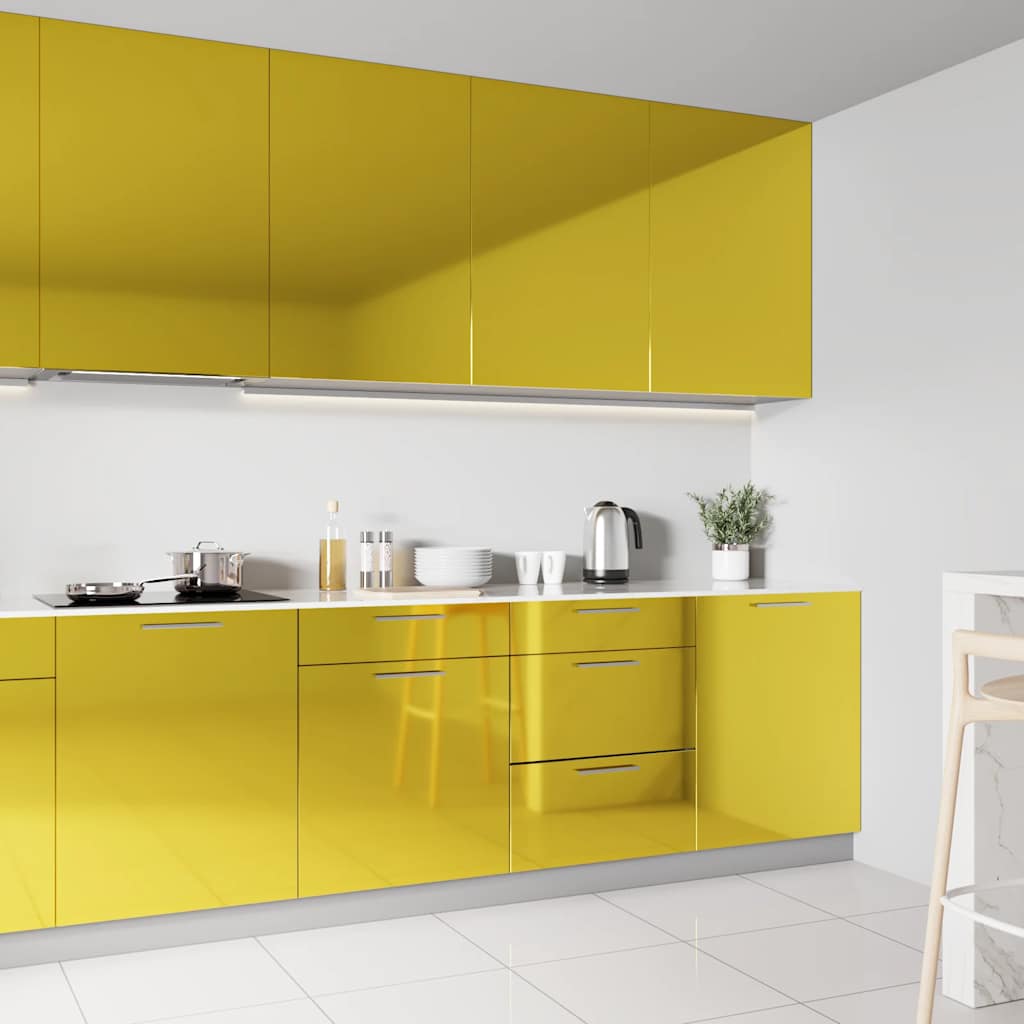 JUNG Vida Selbstklebende Möbelfolie Hochglanz-Golden 500x90 cm PVC