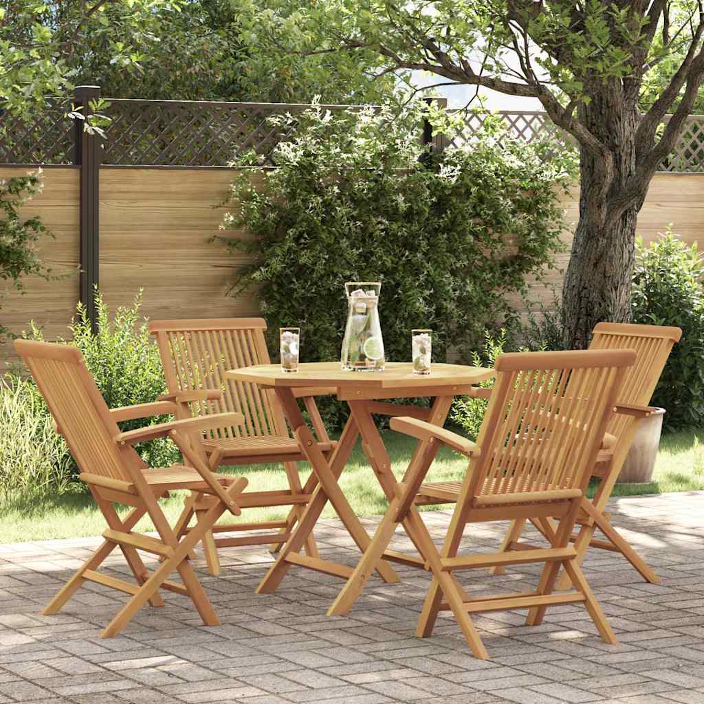 JUNG Vida 5-tlg. Garten-Essgruppe Massivholz Teak