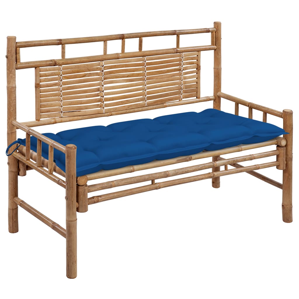 JUNG Vida Gartenbank mit Auflage 120 cm Bambus