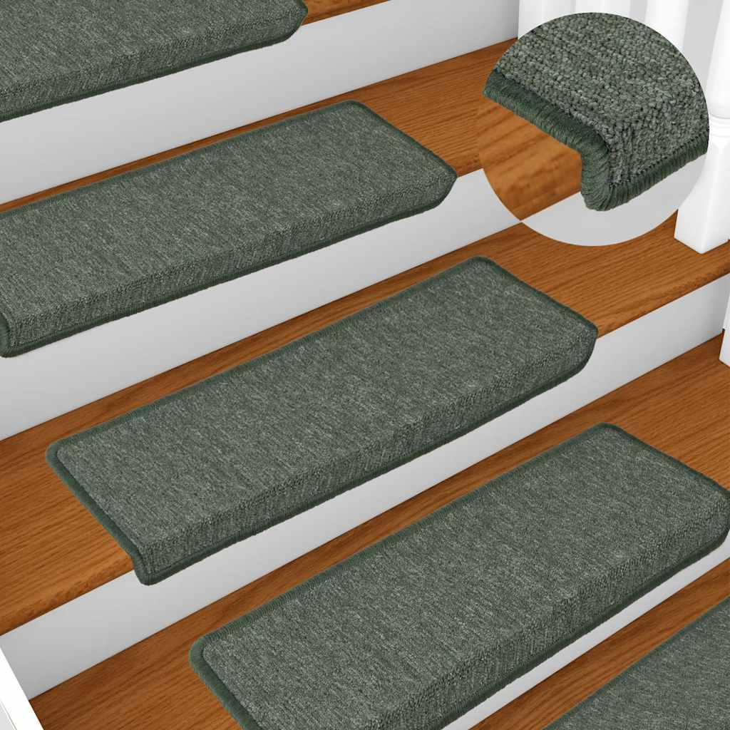 JUNG Vida Stufenmatten 15 Stk. 65x21x4 cm Dunkelgrün Rechteckiger Rand