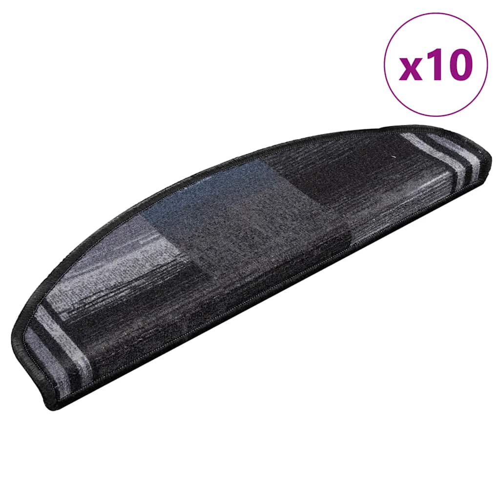 JUNG Vida Stufenmatten Selbstklebend 10 Stk 65x21x4 cm Schwarz Grau