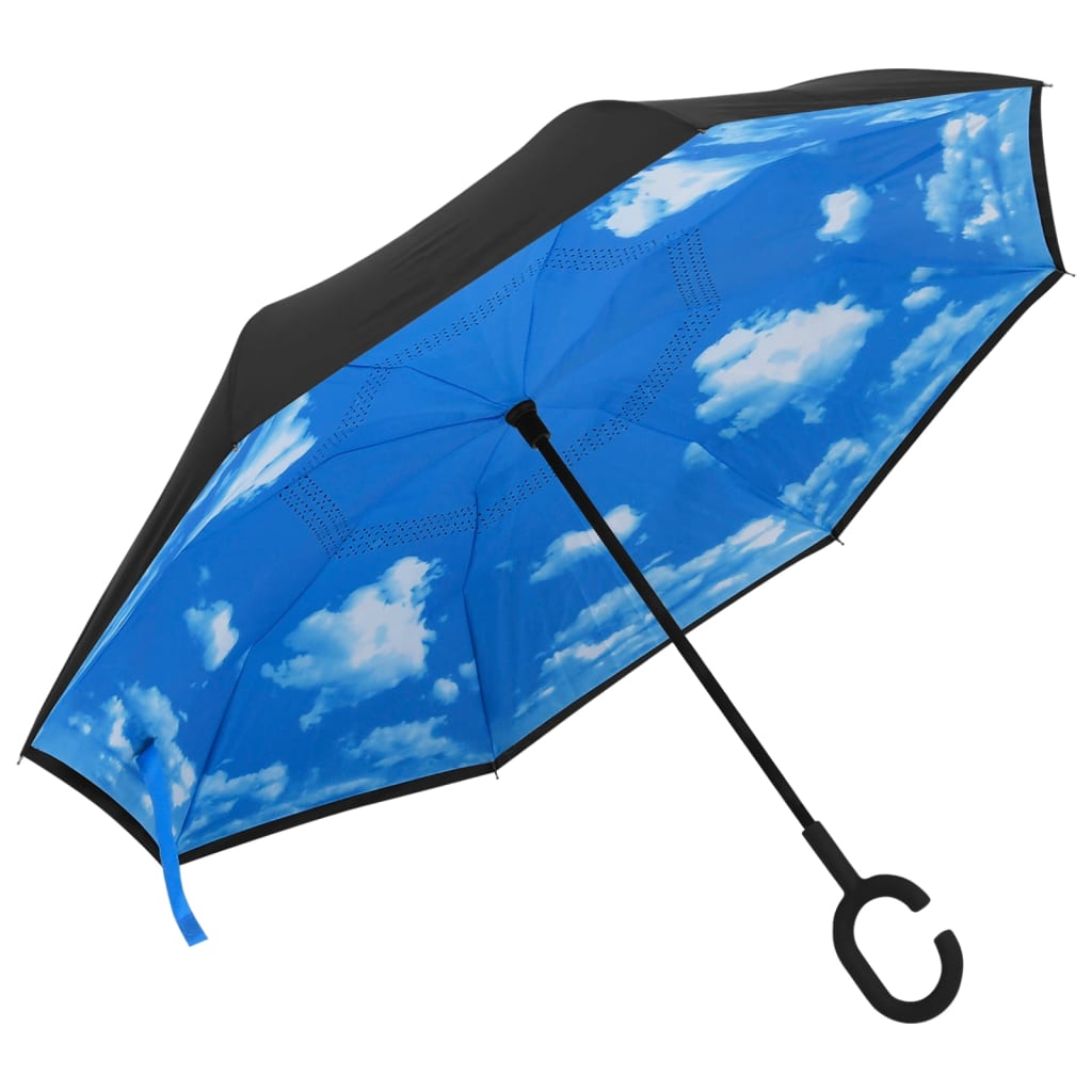 JUNG Vida Regenschirm C-Griff Schwarz 108 cm