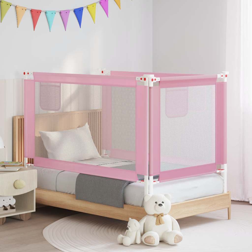 JUNG Vida Kleinkind-Bettschutzgitter Rosa 140x25 cm Stoff