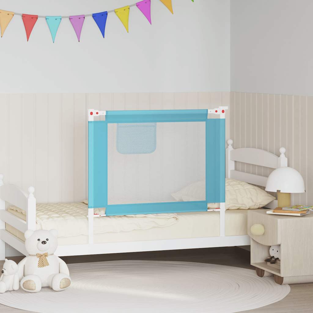 JUNG Vida Kleinkind-Bettschutzgitter Blau 90x25 cm Stoff