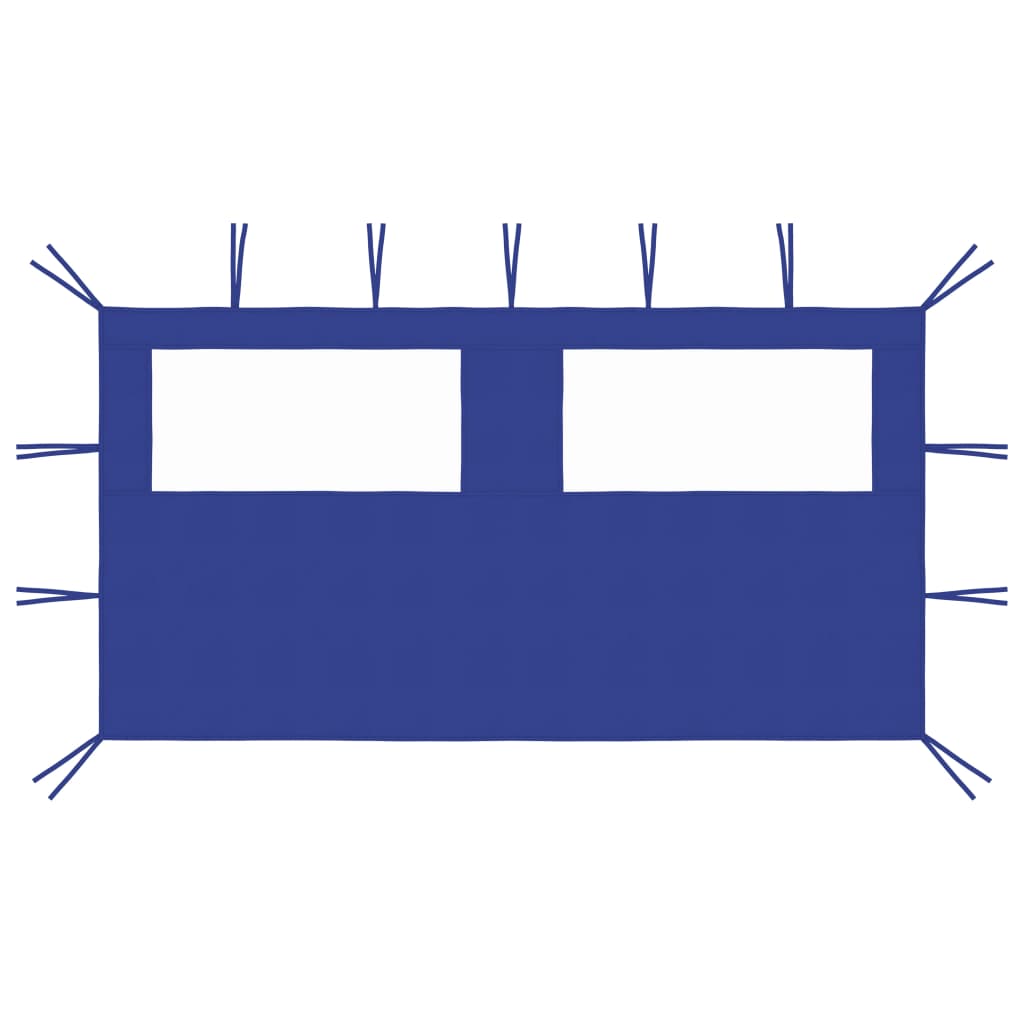 JUNG Vida Pavillon-Seitenwand mit Fenstern 4x2 m Blau