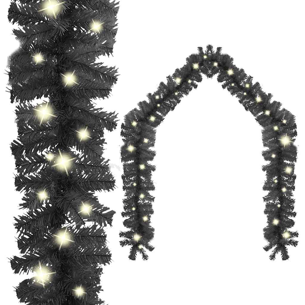 JUNG Vida Weihnachtsgirlande mit LED 10 m Schwarz