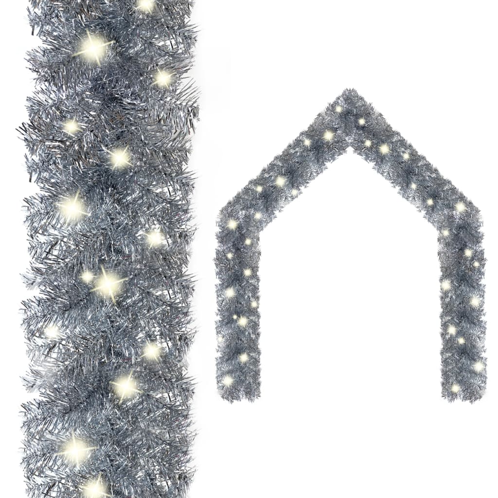 JUNG Vida Weihnachtsgirlande mit LED 10 m Silbern