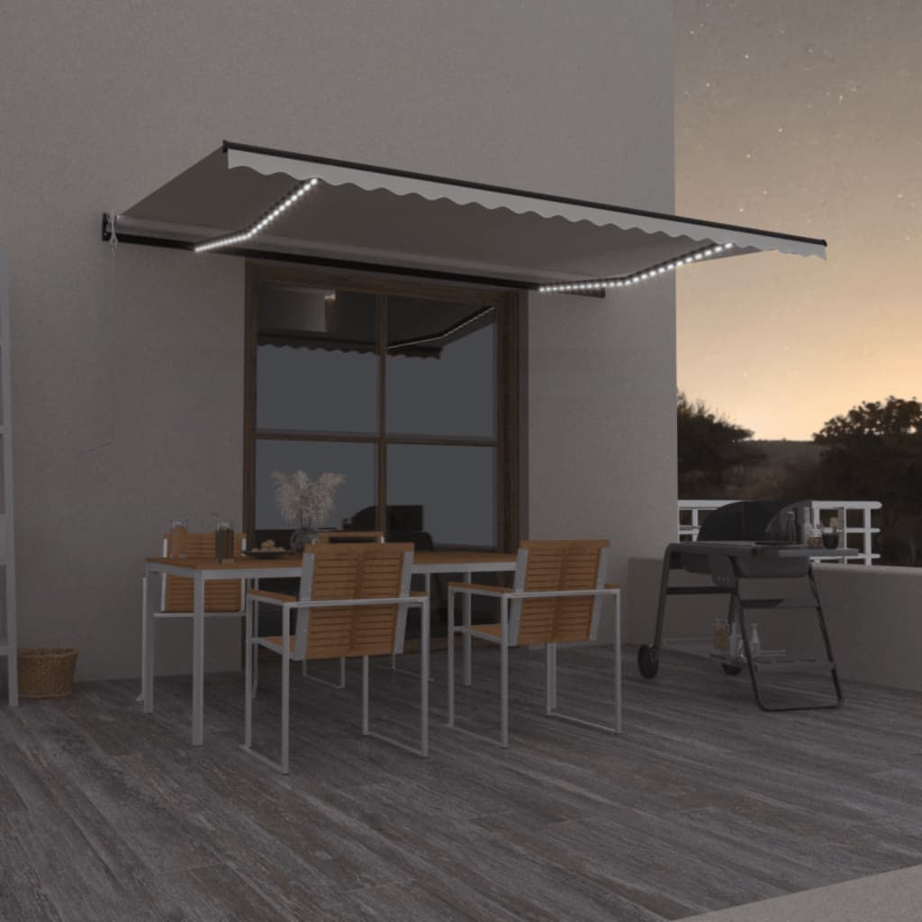 JUNG Vida Automatische Markise mit LED & Windsensor 500x300 Creme