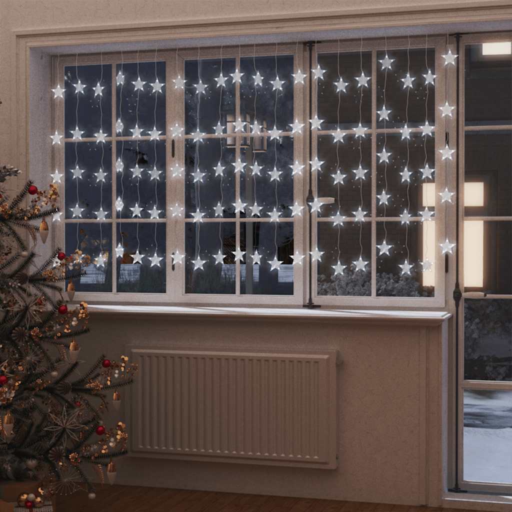 JUNG Vida LED Sternenvorhang Lichterkette 500 LED Kaltweiß 8 Funktionen