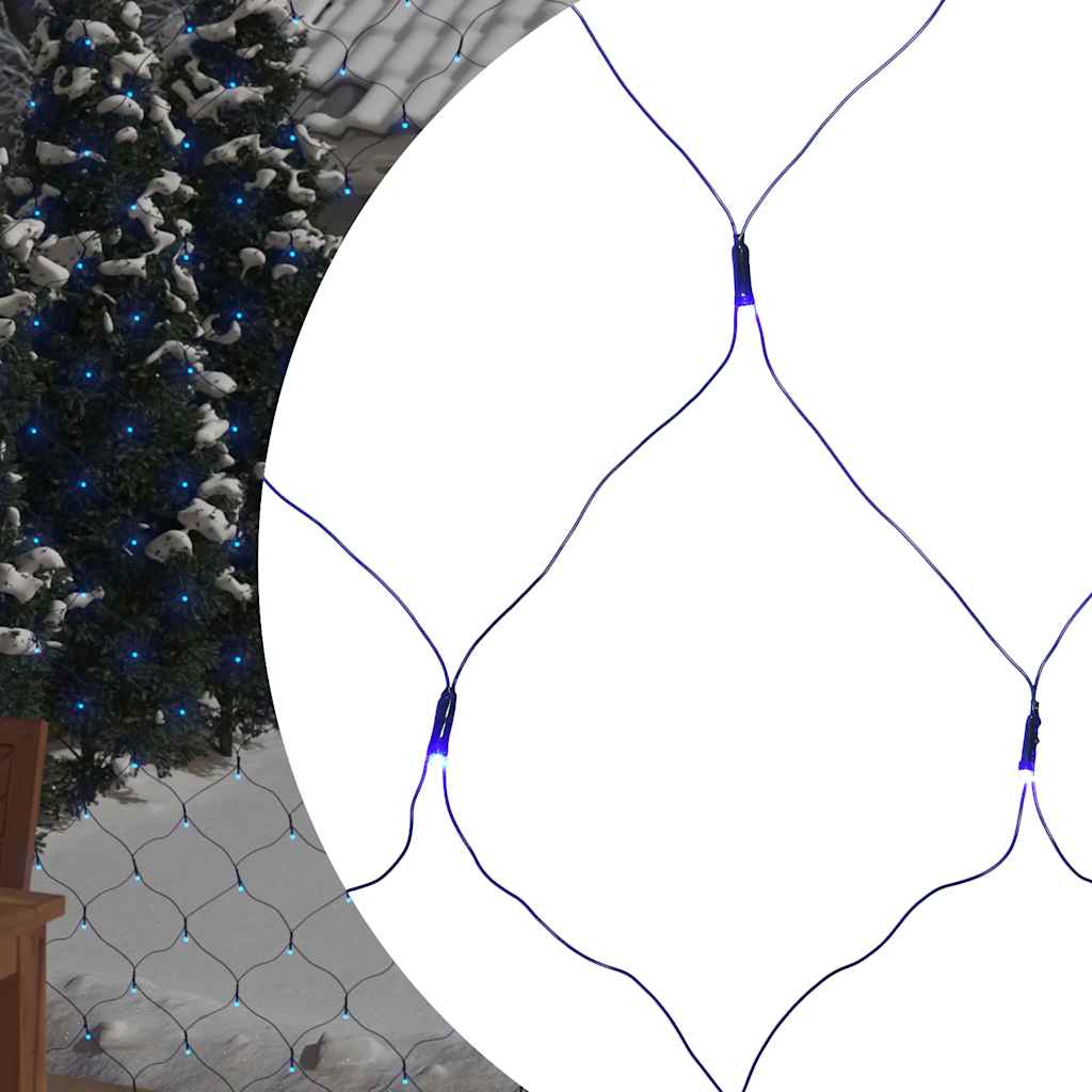 JUNG Vida LED-Lichternetz Blau 3x3 m 306 LEDs Indoor Outdoor